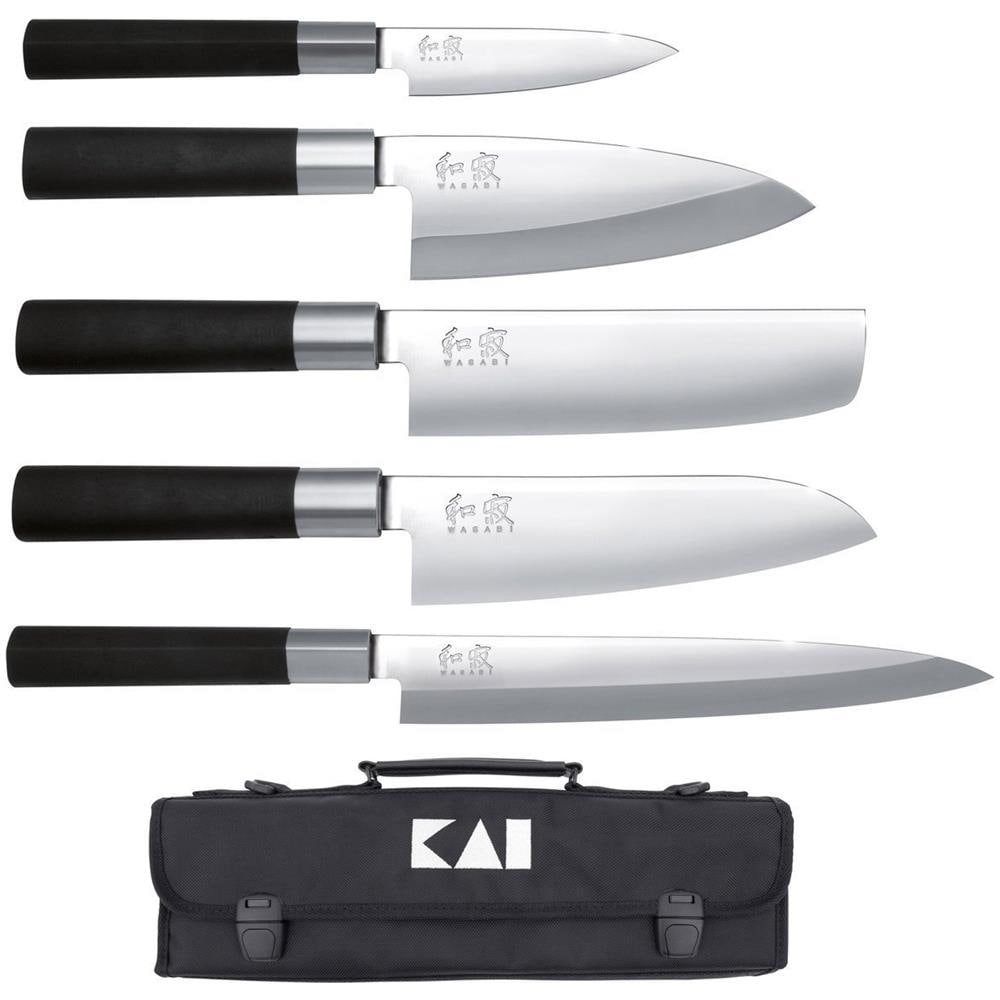 Dm-0781jp67 - Set Di 5 Coltelli E Borsa Portacoltelli: 6710p, 6715d, 6716n, 6716s, 6721y - Foto 1