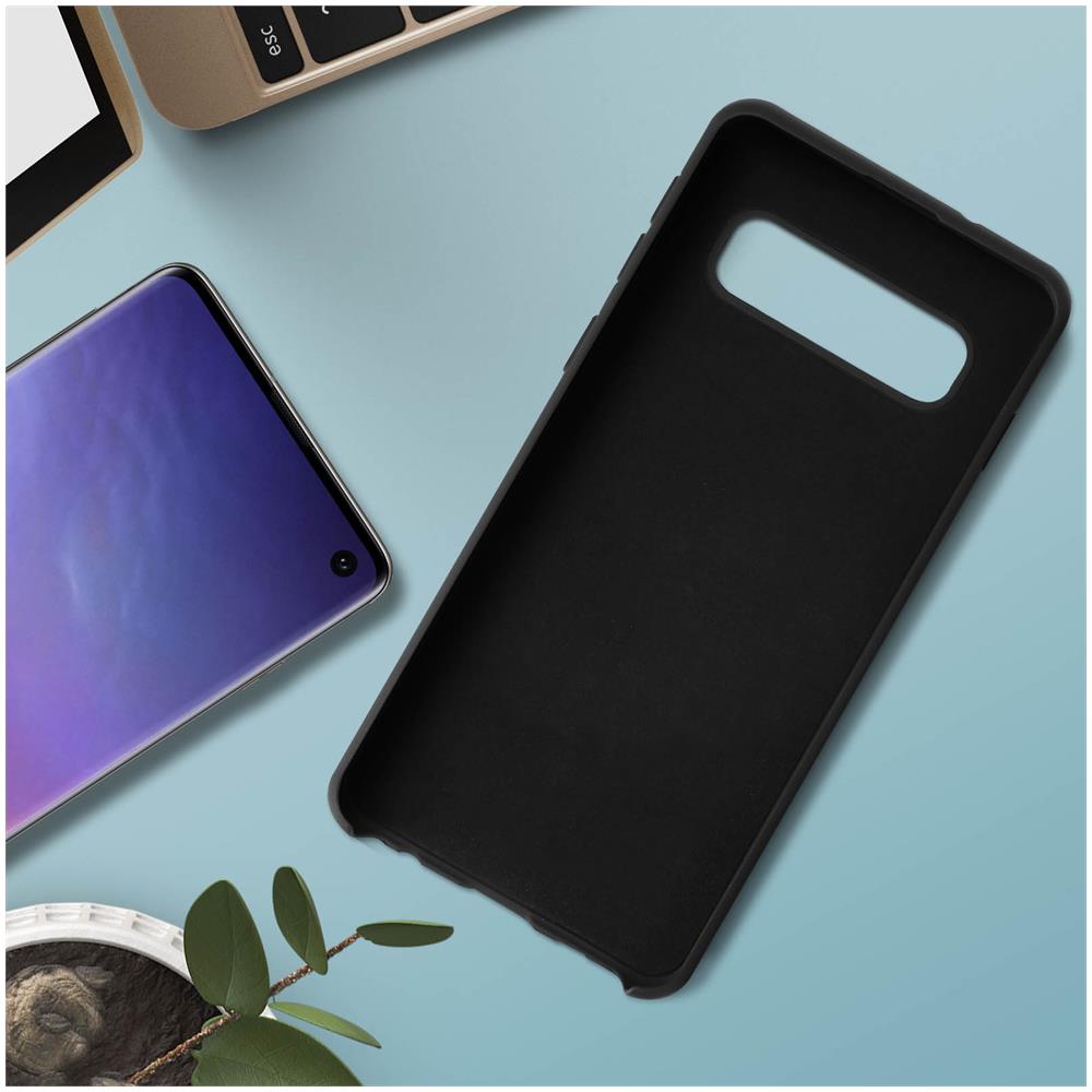 Cover Silicone Galaxy S10 Semi-rigida Opaca Finitura Soft Touch Nero - Foto 5