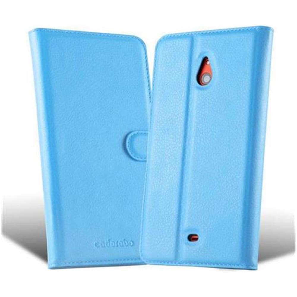 Custodia Compatibile Con Nokia Lumia 1320 In Pastello Blu - Coperchio Protettiva Con Chiusura Magnetica, Funzione Stand E Tasca Per Le Carte - Foto 5
