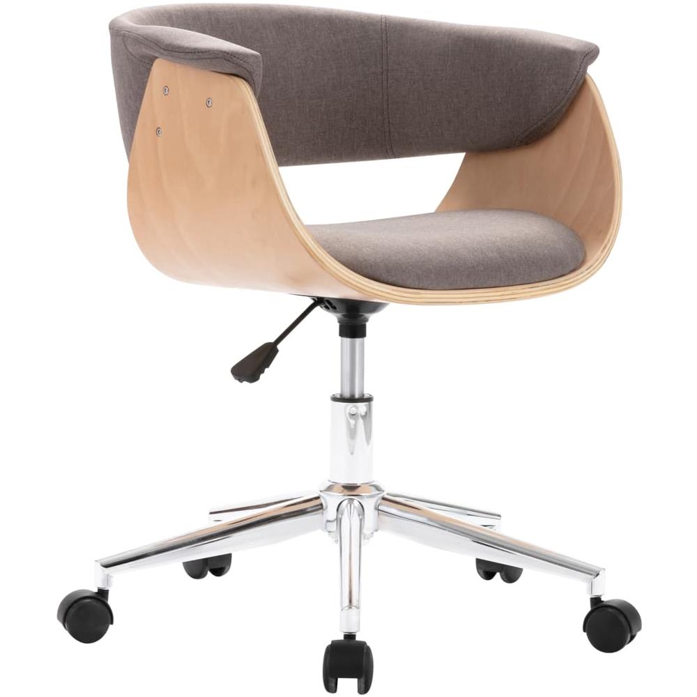 Sedia Da Pranzo Grigio Talpa In Legno Piegato E Tessuto - Foto 2