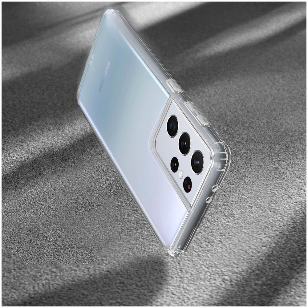 Cover Samsung Galaxy S21 Ultra Trasparente Dorso Rigido + Bordi Antishock - Foto 5