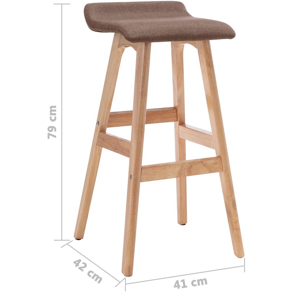 Sedia Da Bar Grigio Talpa In Tessuto - Foto 7