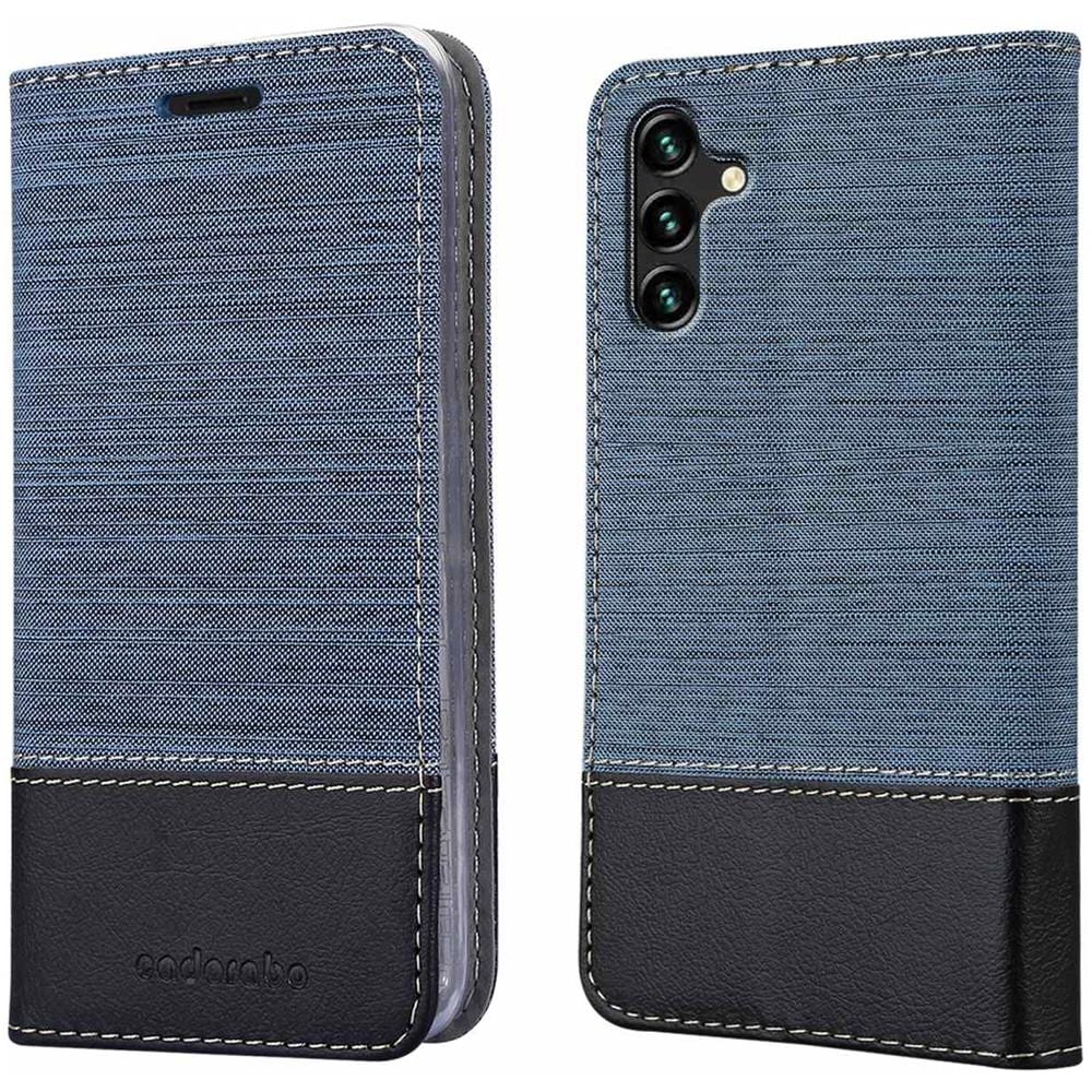 Custodia Compatibile Con Samsung Galaxy A13 5g In Blu Scuro Nero - Coperchio Protettiva Con Chiusura Magnetica, Funzione Stand E Tasca Per Le Carte - Foto 8