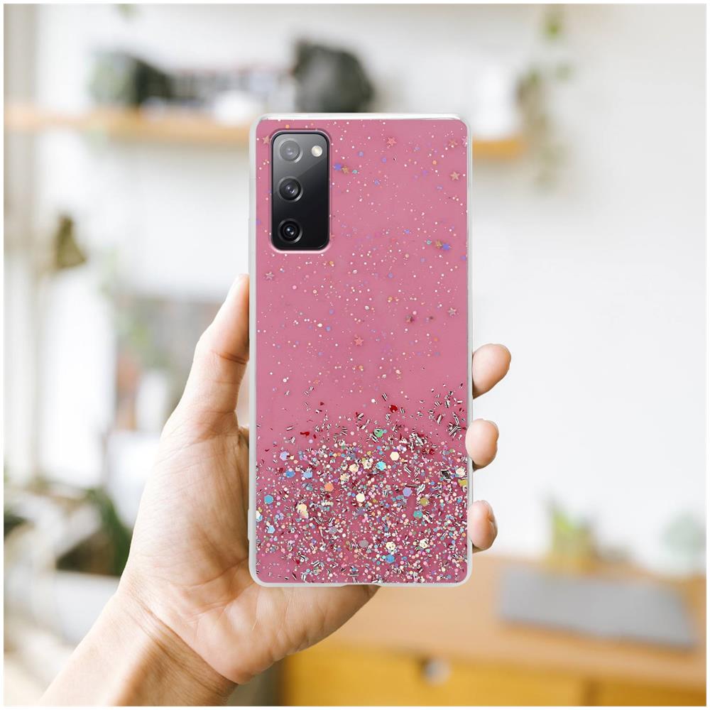 Custodia Compatibile Con Samsung Galaxy S20 Fe In Rosa Con Glitter - Coperchio Protettivo In Silicone Tpu Flessibile Con Glitter Scintillanti - Foto 8
