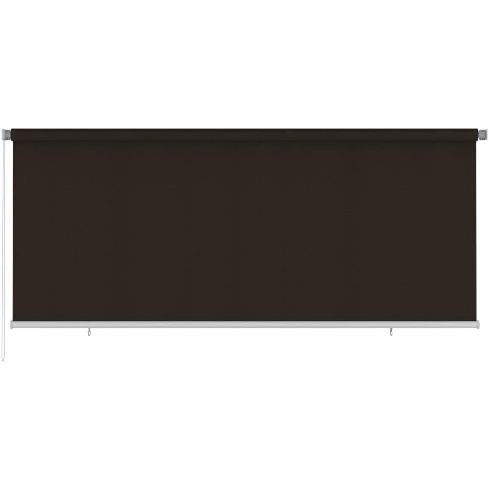 Tenda A Rullo Per Esterni 350x140 Cm Marrone Hdpe - Foto 1