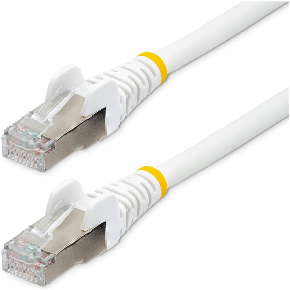 Cavo Ethernet CAT 6a - 1,5m - Bianco - Cavo di rete LAN Low Smoke Zero Halogen (LSZH) 10GbE 500MHz 100W PoE++ - Filo /Cavo patch schermato S /FTP con spinotto RJ45 antigroviglio e rilievi di trazione - Foto 1