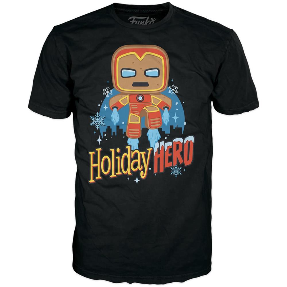 Maglietta Funko : Marvel Holiday - Iron Man Pan Di Zenzero - M - Foto 1