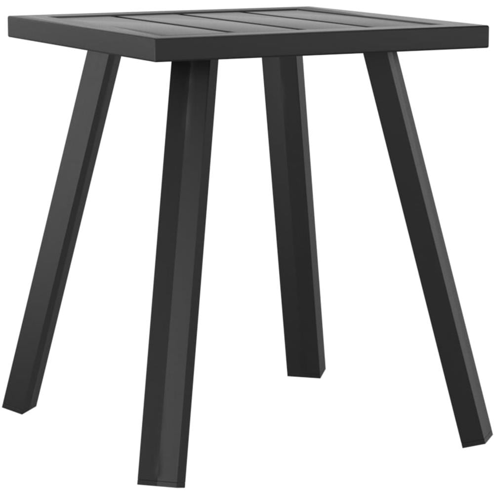 Tavolo da Giardino Antracite 34x34x38 cm Acciaio - Foto 2