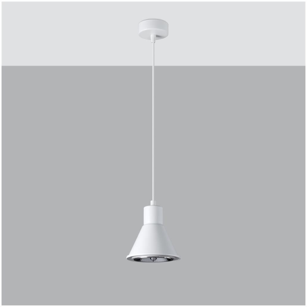 Lampada A Sospensione Taleja 1 Bianco [es111] Sl. 0987 - Moderno Lampade A Sospensione Bianco 120x14x14 Cm - Foto 2