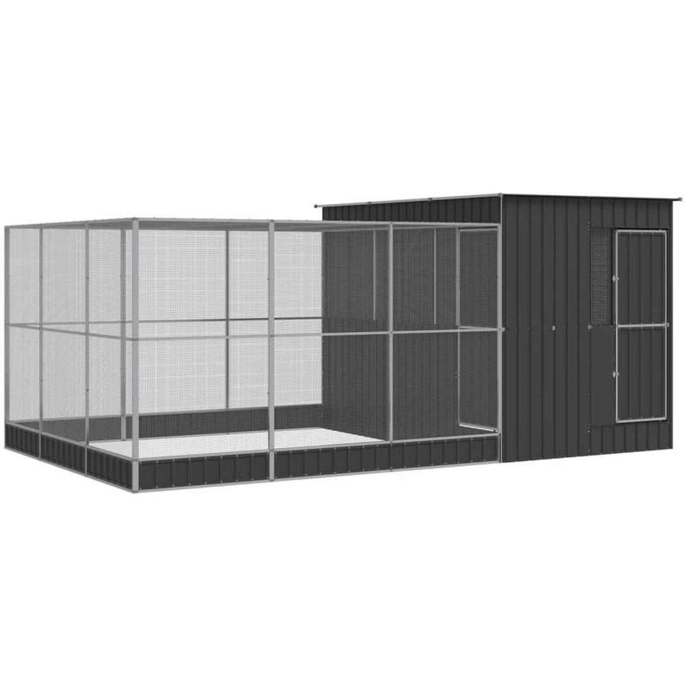 Voliera con Estensione Argento 497x303x216 cm in Acciaio - Foto 1