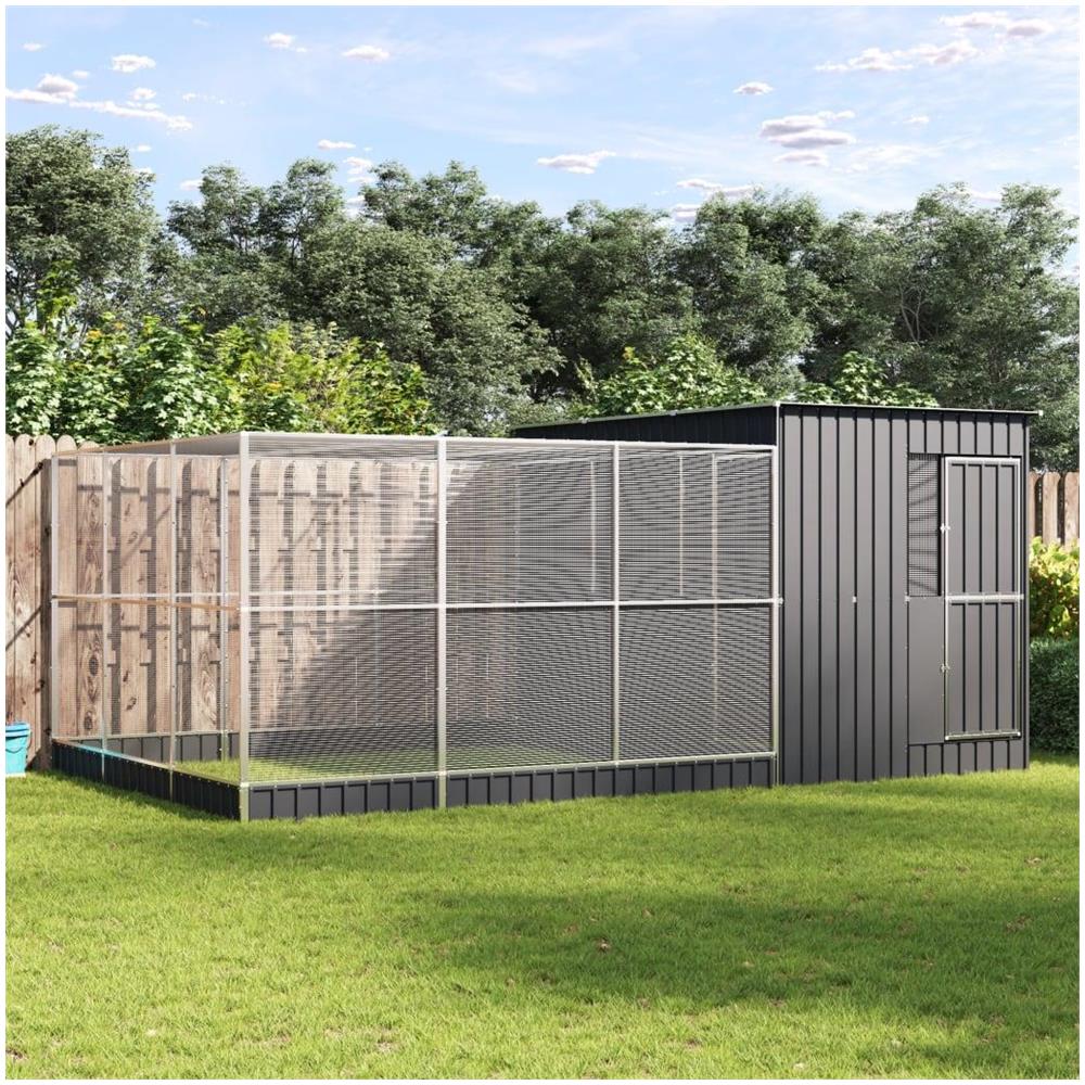 Voliera con Estensione Argento 497x303x216 cm in Acciaio - Foto 2