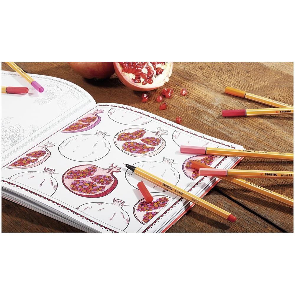 point 88 - Fineliner - Colorparade - Rosso - Astuccio da 20 - colori assortiti - Foto 7