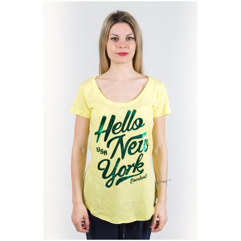 T-shirt Donna Light Jersey Giallo Verde L - Foto 1