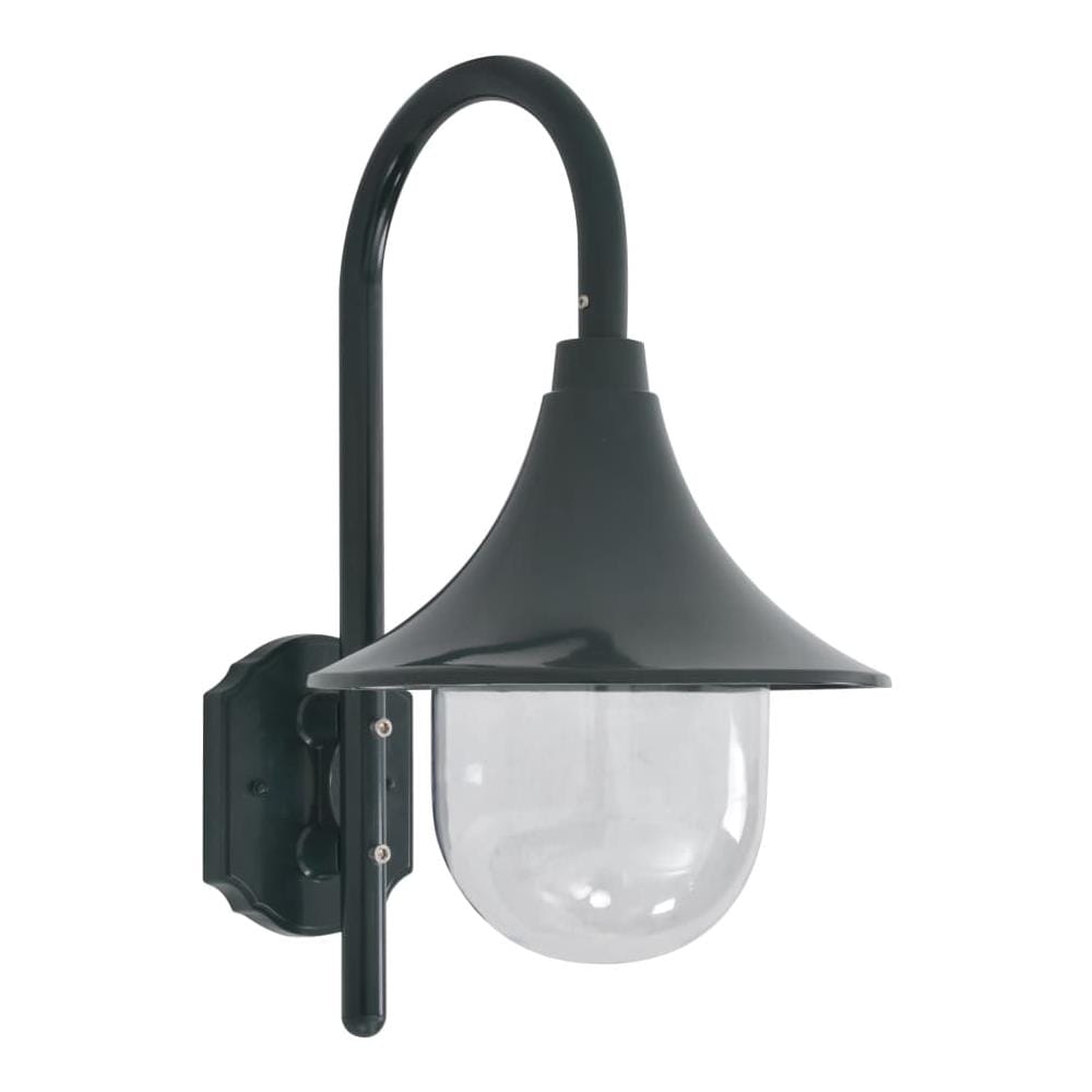 Lampada Da Parete Da Giardino E27 42 Cm Alluminio Verde Scuro - Foto 1