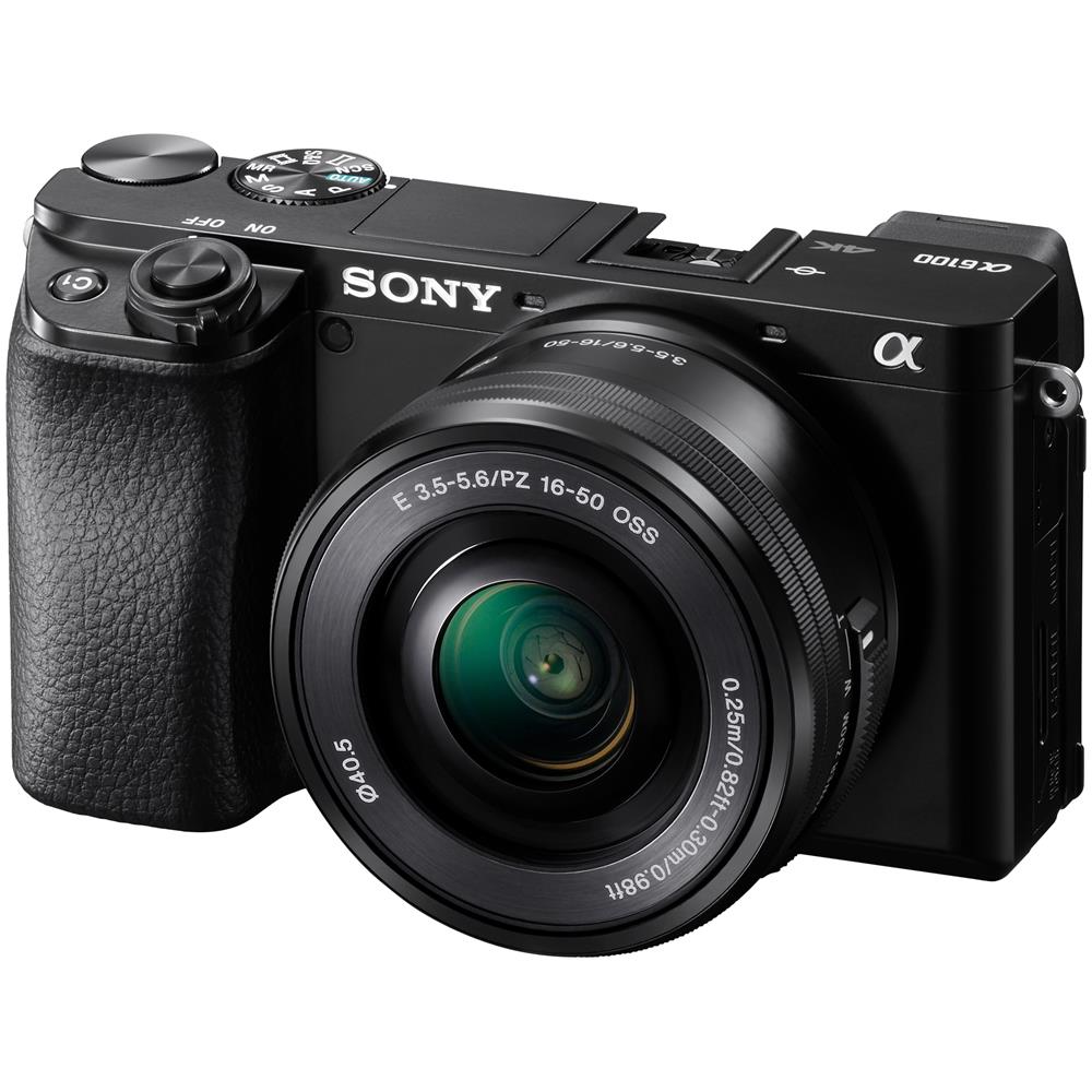 Kit Fotocamera Digitale Mirrorless Alpha 6100 Nero Sensore CMOS 24,2 Mpx 4K + Obiettivo Intercambiabile SELP 16-50mm - Foto 2
