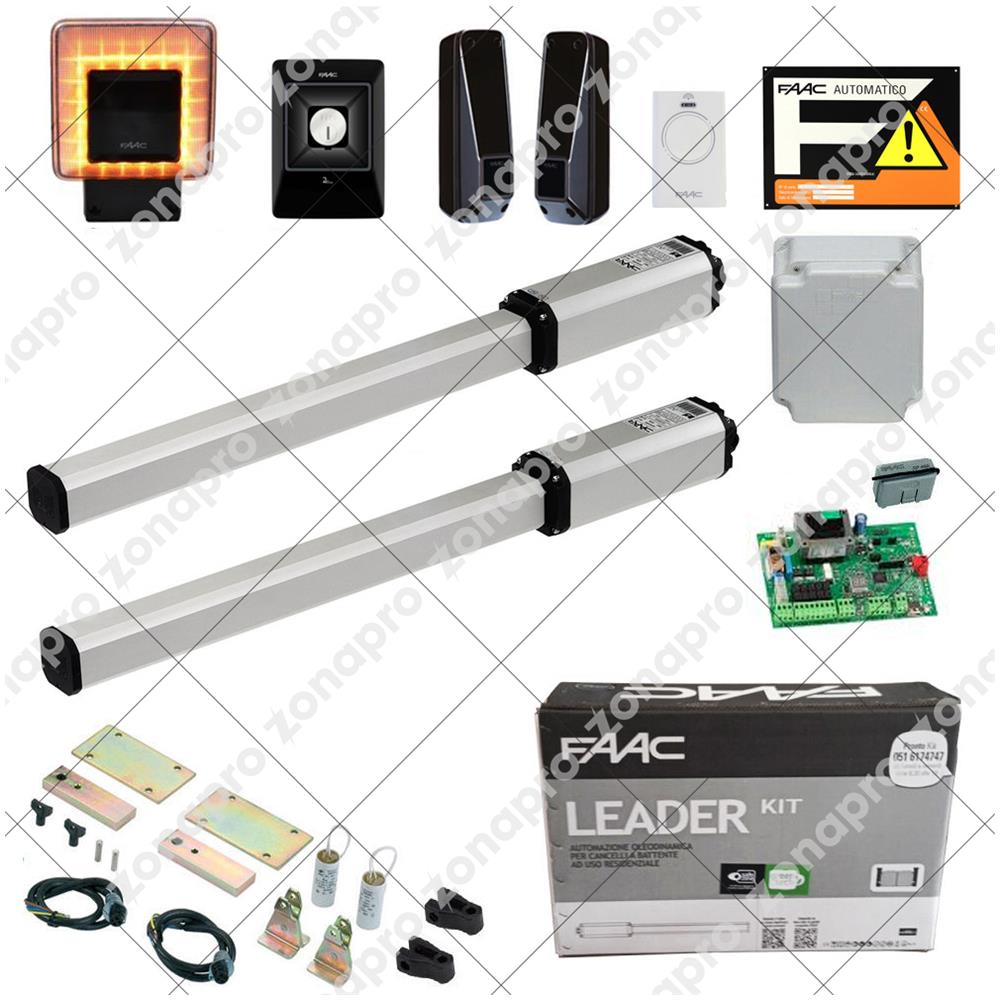 Kit Leader Automazione Battente 1,8m 230v 433 Mhz Safe&green - Foto 3