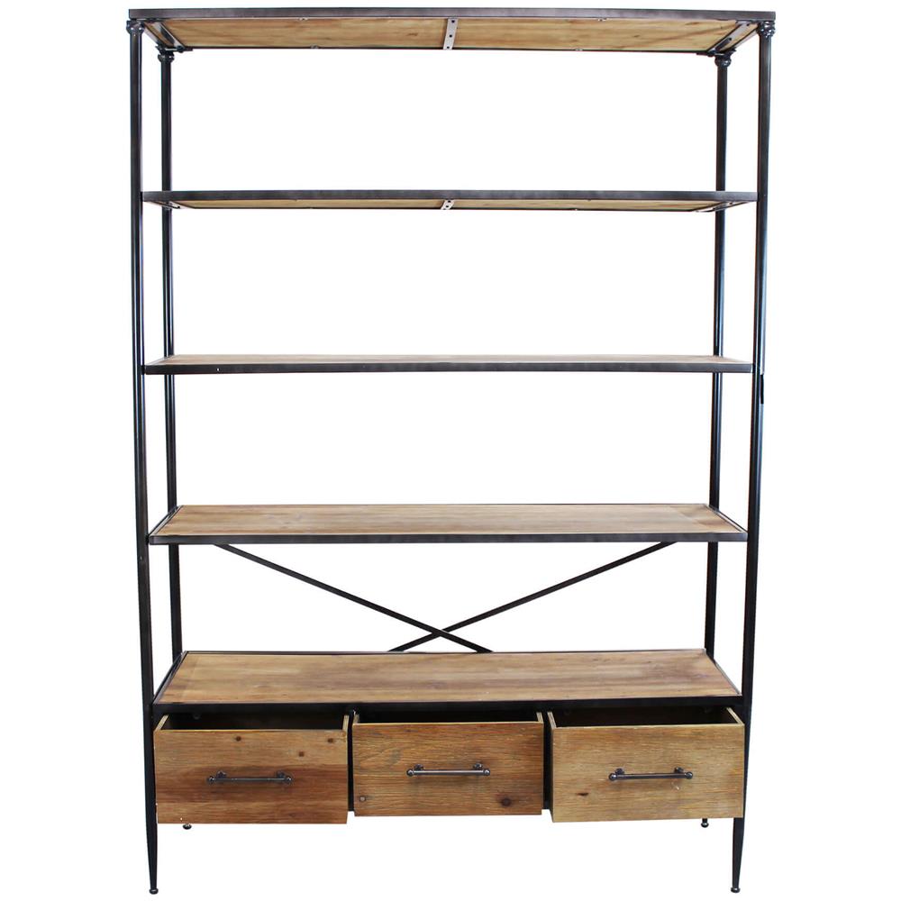 Nello - Libreria In Legno E Acciaio - Foto 2