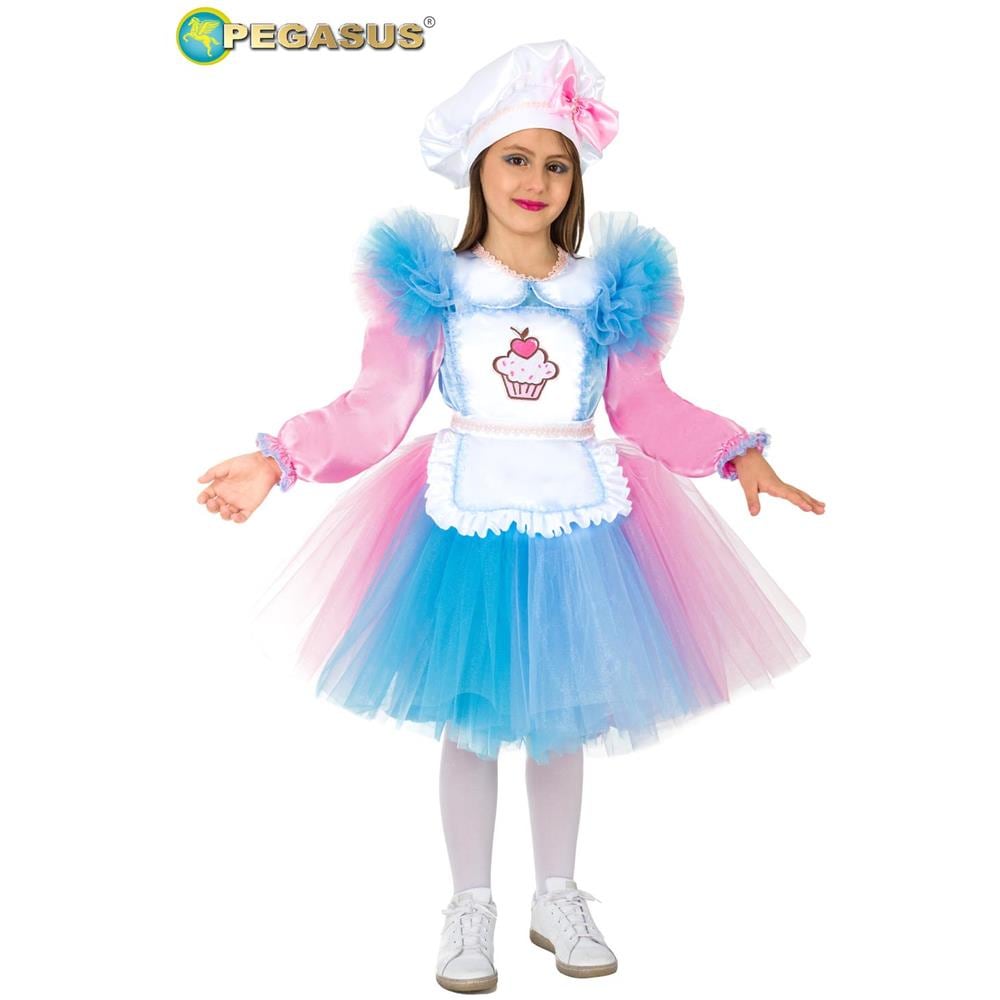 Costume Miss Cake 7/8 Anni Vestiti Di Carnevale - Foto 1