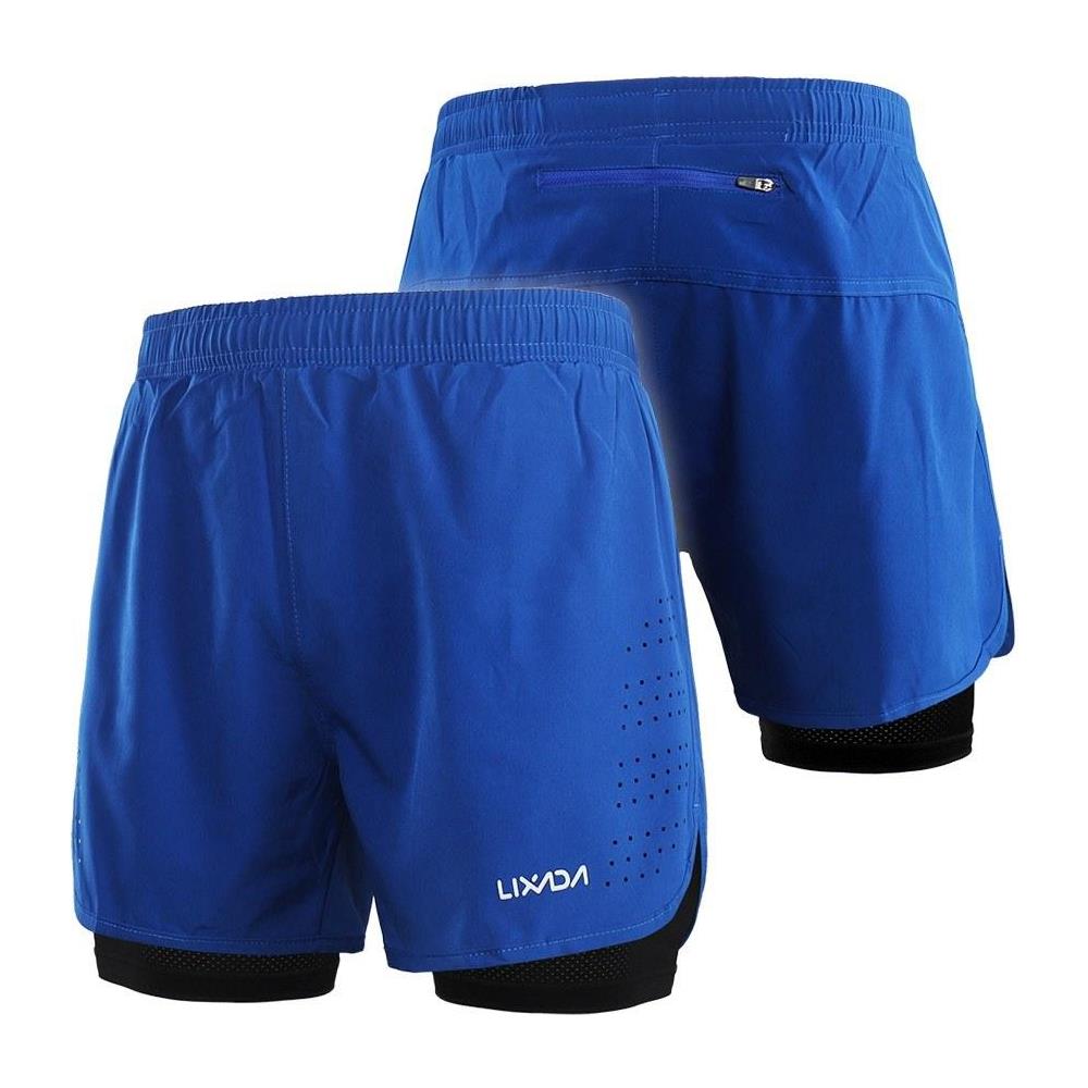 JUSTGREENBOX - Pantaloncini Da Corsa 2 In 1 Da Uomo L Blu - ePRICE