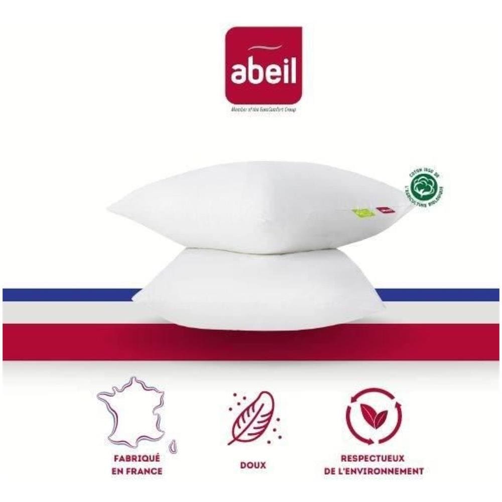 Set Di 2 Cuscini Comfort Organici - 60 X 60 Cm - Bianchi - Foto 2