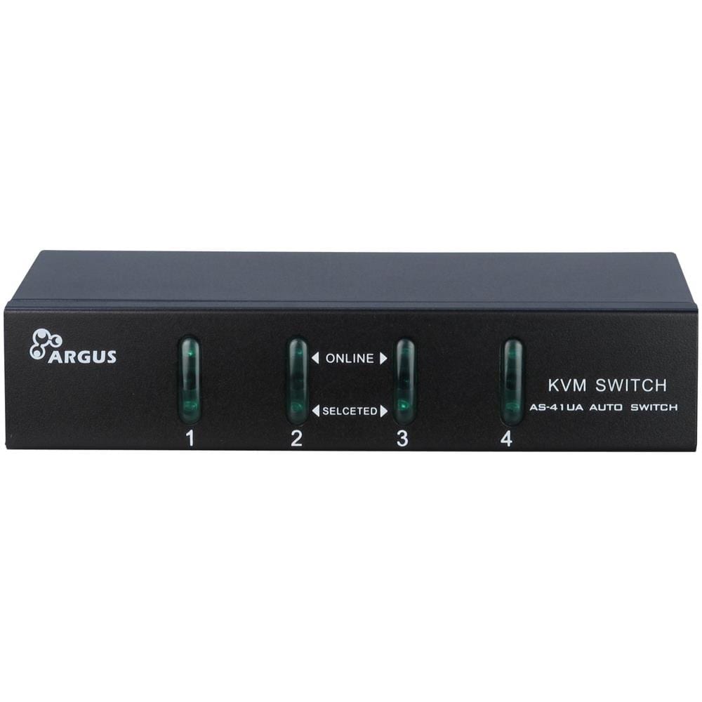KVM-AS-41UA Nero switch per keyboard-video-mouse (kvm) - Foto 1