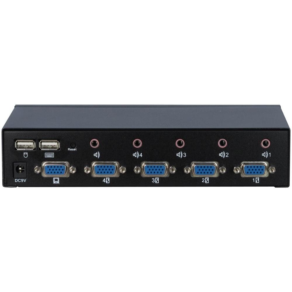 KVM-AS-41UA Nero switch per keyboard-video-mouse (kvm) - Foto 2