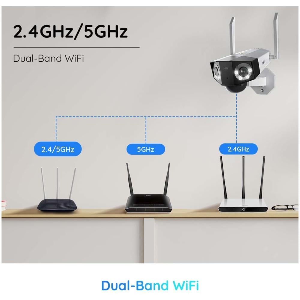 Telecamera di Sicurezza IP Wi-Fi Duo 4 MP 2K con Doppio Obiettivo e Pannello Solare Esterno Giorno / Notte Impermeabile IP66 - Foto 2