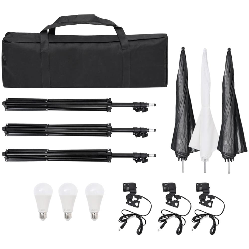 Kit Per Studio Fotografico Con Set Di Luci E Fondale - Foto 3