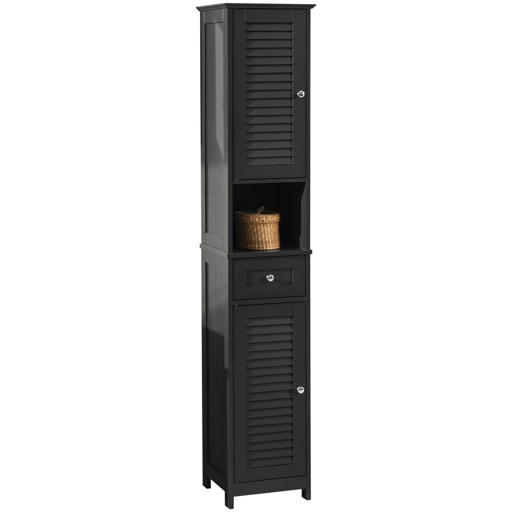 Mobiletto Bagno Colonna Bagno Cassettiera Bagno Bianco Con Cassetti Grigio Frg236-dg - Foto 1