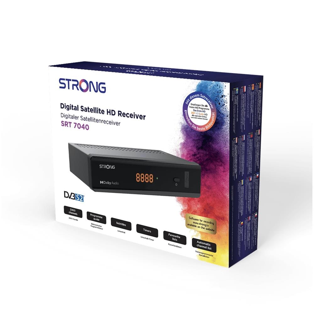 Decoder Digitale Satellitare SRT 7040 HD per TV Free-To-Air Dolby Digital Plus Supporta SatCR - Foto 5