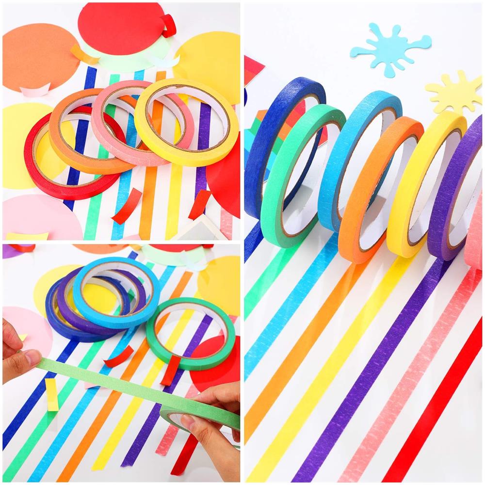 Nastro Per Mascheratura Diversi Colori (18 Mm / 10 M) Confezione Da 12 - Foto 8