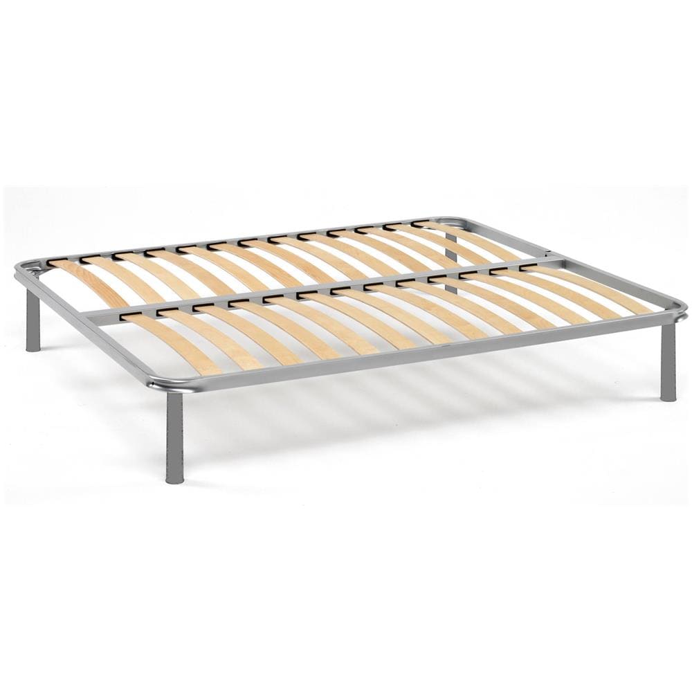 Rete Letto Piazza E Mezza Amina, Rete Ortopedica A Doghe, 100% Made In Italy, Cm 120x190h31 - Foto 1