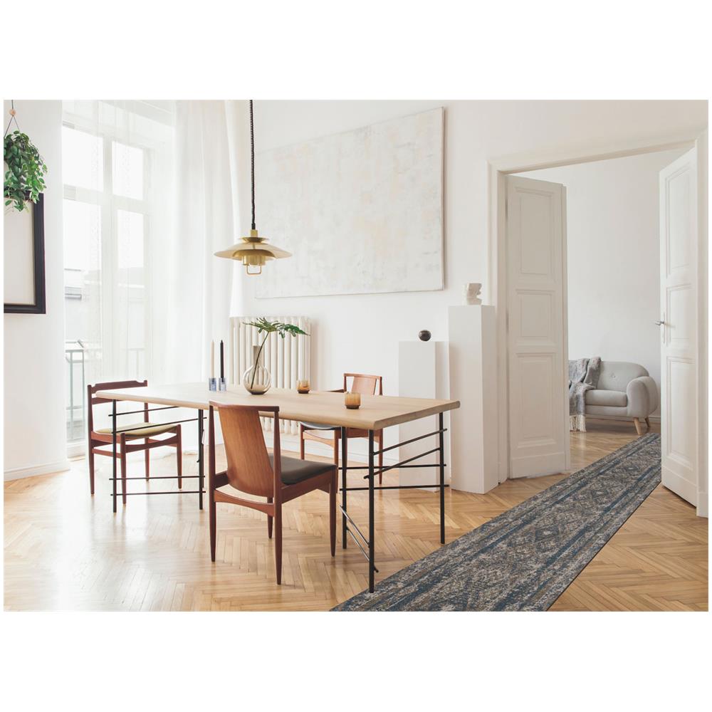 Tappeto Passatoia Tessuto Jacquard Linea Emozioni Disegno Persia Blu 57x90 Blu - Foto 5