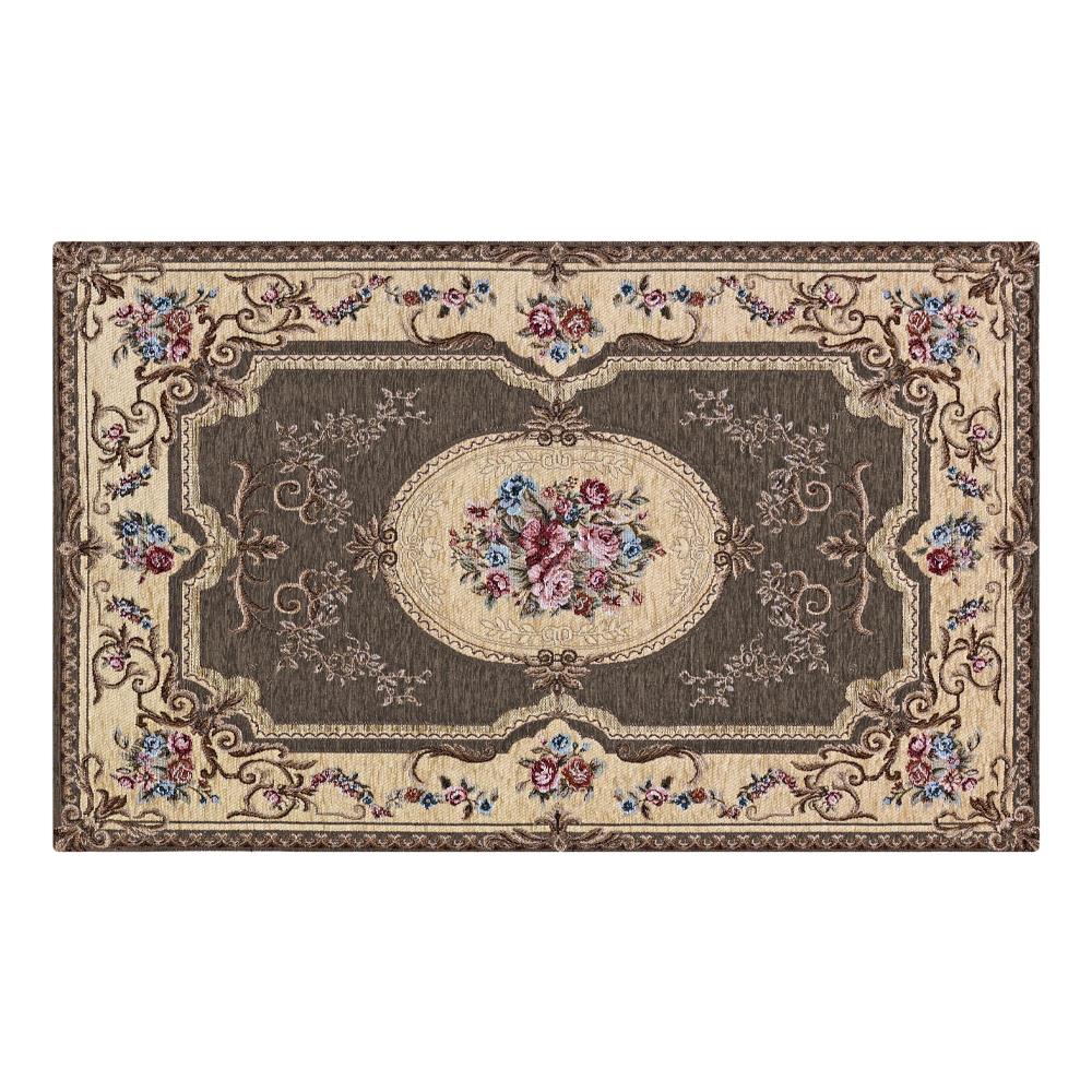 Tappeto Salotto Camera Velour Antiscivolo Mod. Abusson Suardi Vari Colori 85x150cm Fango - Foto 1