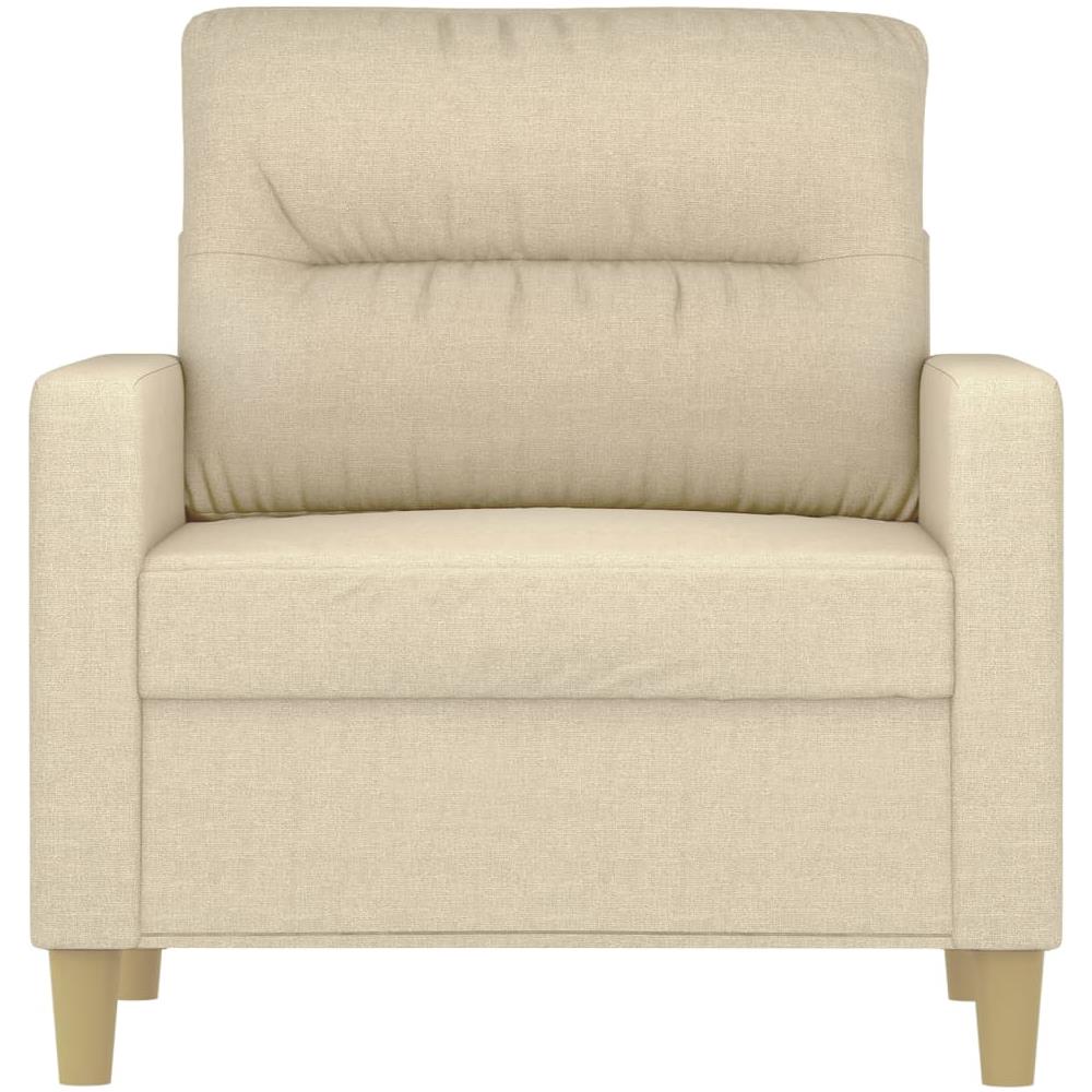 Poltrona Crema 60 Cm In Tessuto - Foto 3