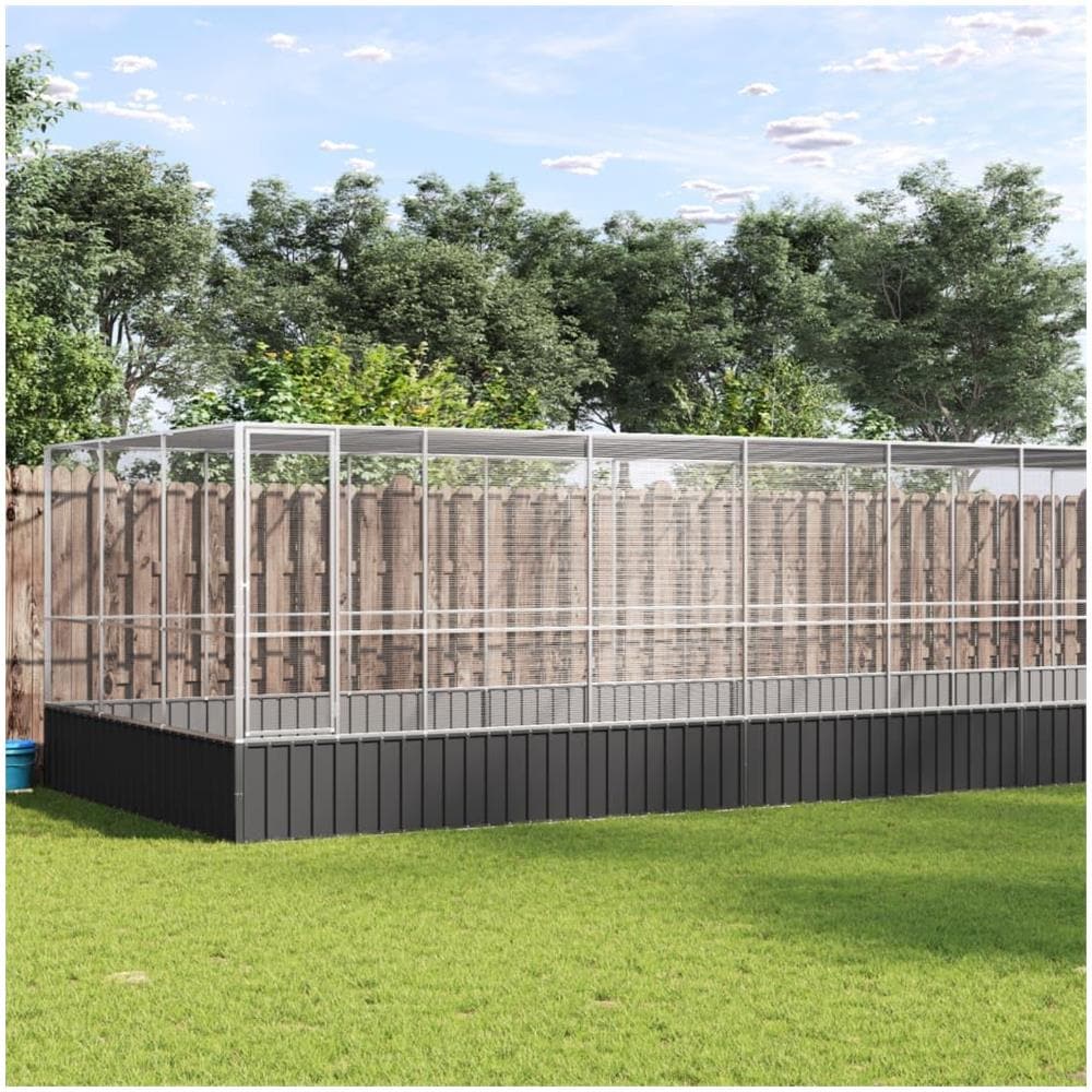 Voliera con Estensione Argento 932x307x212 cm in Acciaio - Foto 2