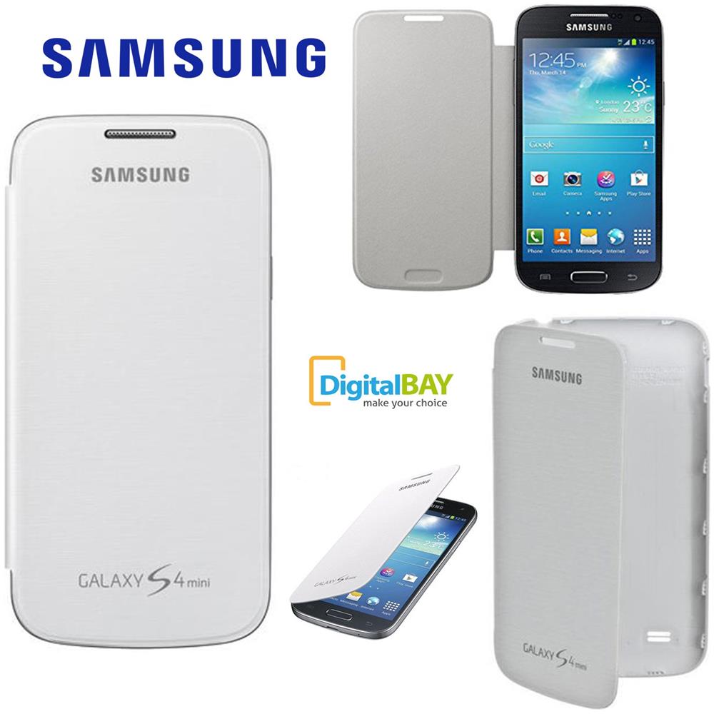 Flip Cover Custodia per Galaxy S4 mini - Bianco - Foto 9