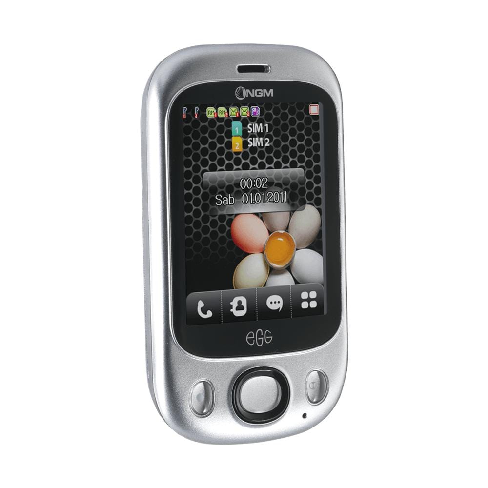 Egg Argento Dual Sim Display 2.4" +Slot MicroSD Bluetooth Mp3 Fotocamera 0.3Mpx - Foto 2