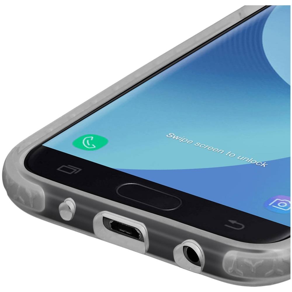 Cover Samsung Galaxy J5 2017 Force Case Life Silicone Gel Antishock - Argento - Foto 5