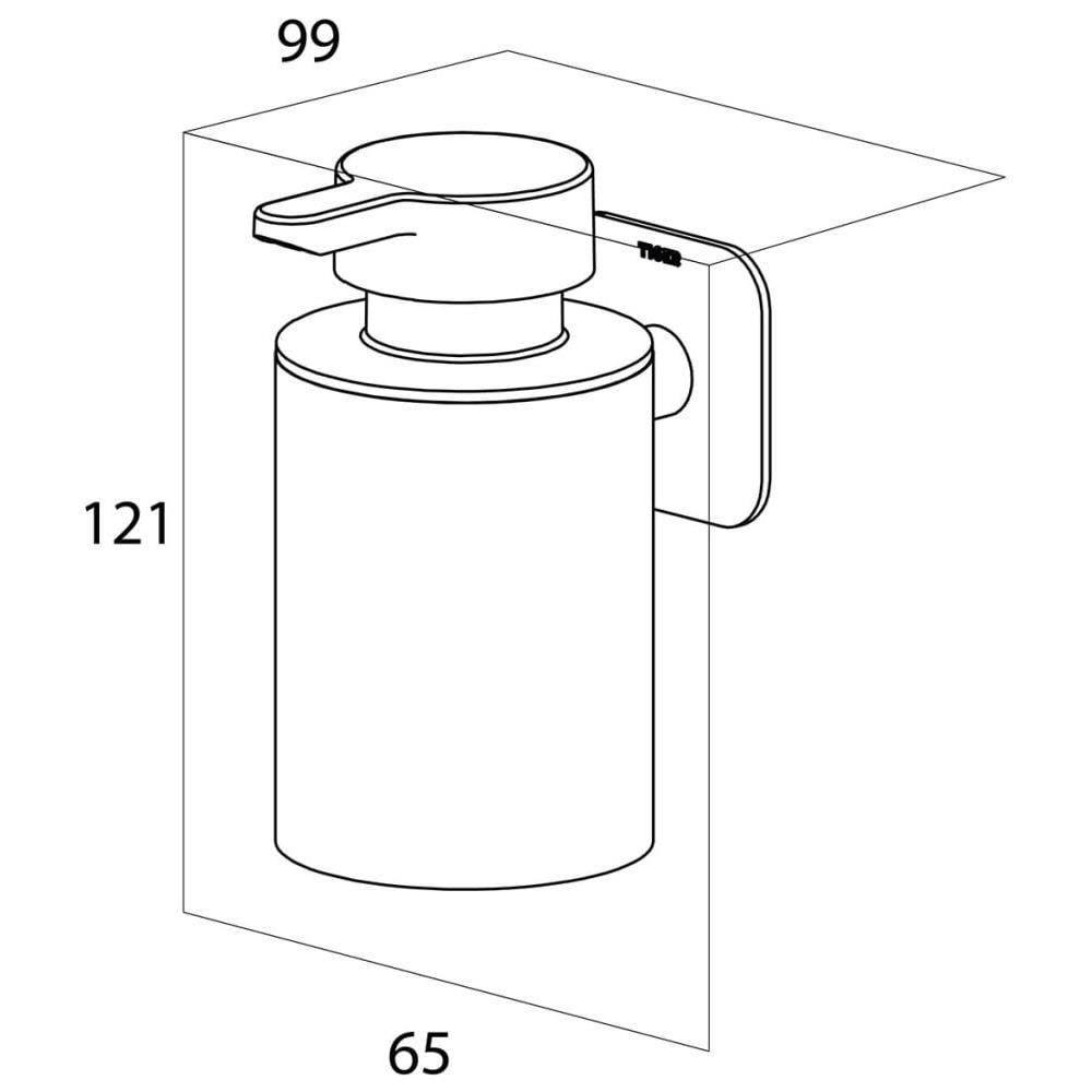 Dosatore Per Sapone Colar Cromato 1313430346 - Foto 6