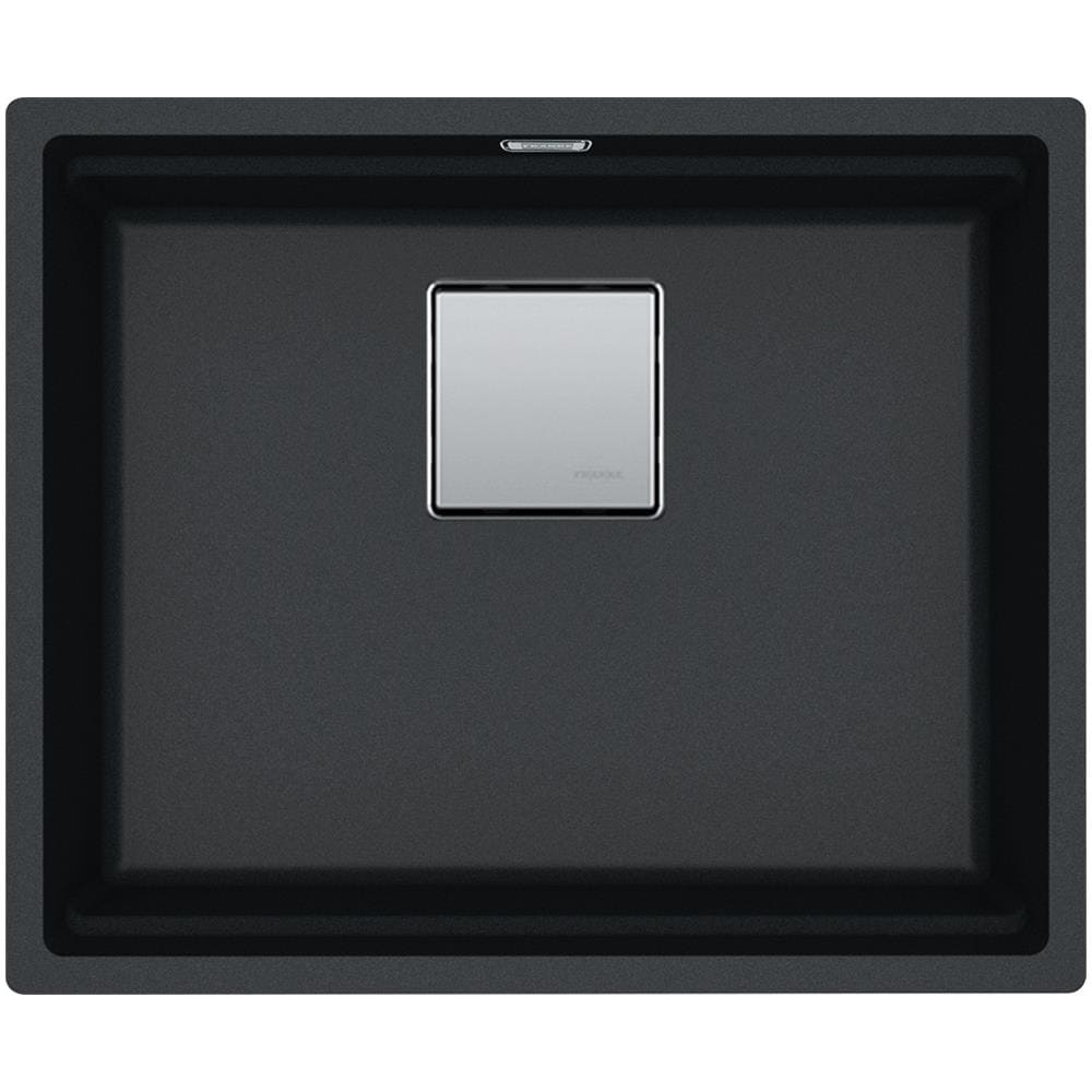 Lavello Sottotop Kubus 2 KNG 110-52 1 Vasca in Fragranite 52 x 42 cm Colore Nero - Foto 1