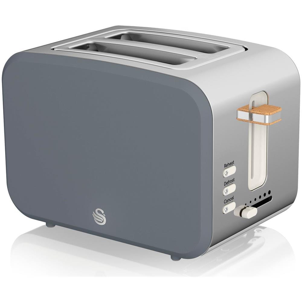 St14610 Tostapane A Fessura Larga 2 Fette Design Moderne Nordic 3 Funzioni 900w - Foto 1