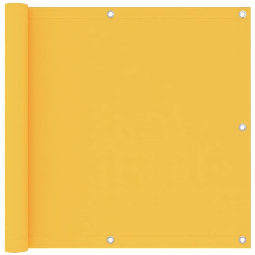 Paravento Balcone Giallo 90x600 cm Tessuto Oxford - Foto 1