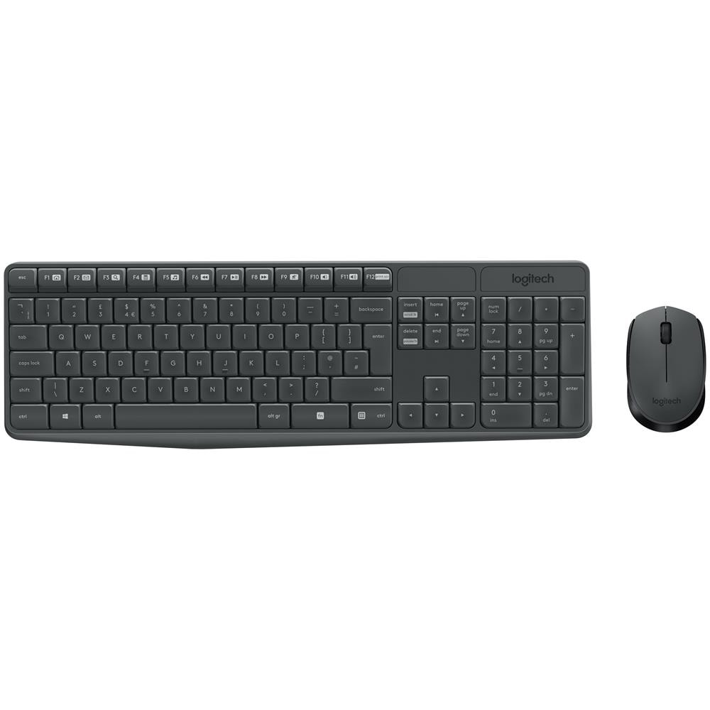 [Ricondizionato GOLD] MK235 RF Wireless QWERTY Spagnolo Grigio tastiera - Foto 2