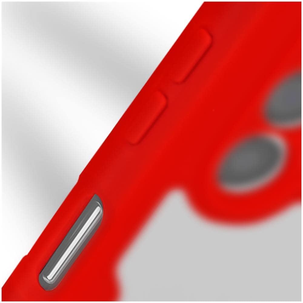 Cover Galaxy A32 5g Retro Plexiglass Fronte Polimero Rinforzata Bordo Rosso - Foto 2