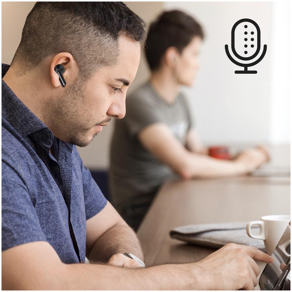 Cuffiette In-ear Wireless Certificate Ipx4 Con Custodia Di Ricarica Nere - Foto 2