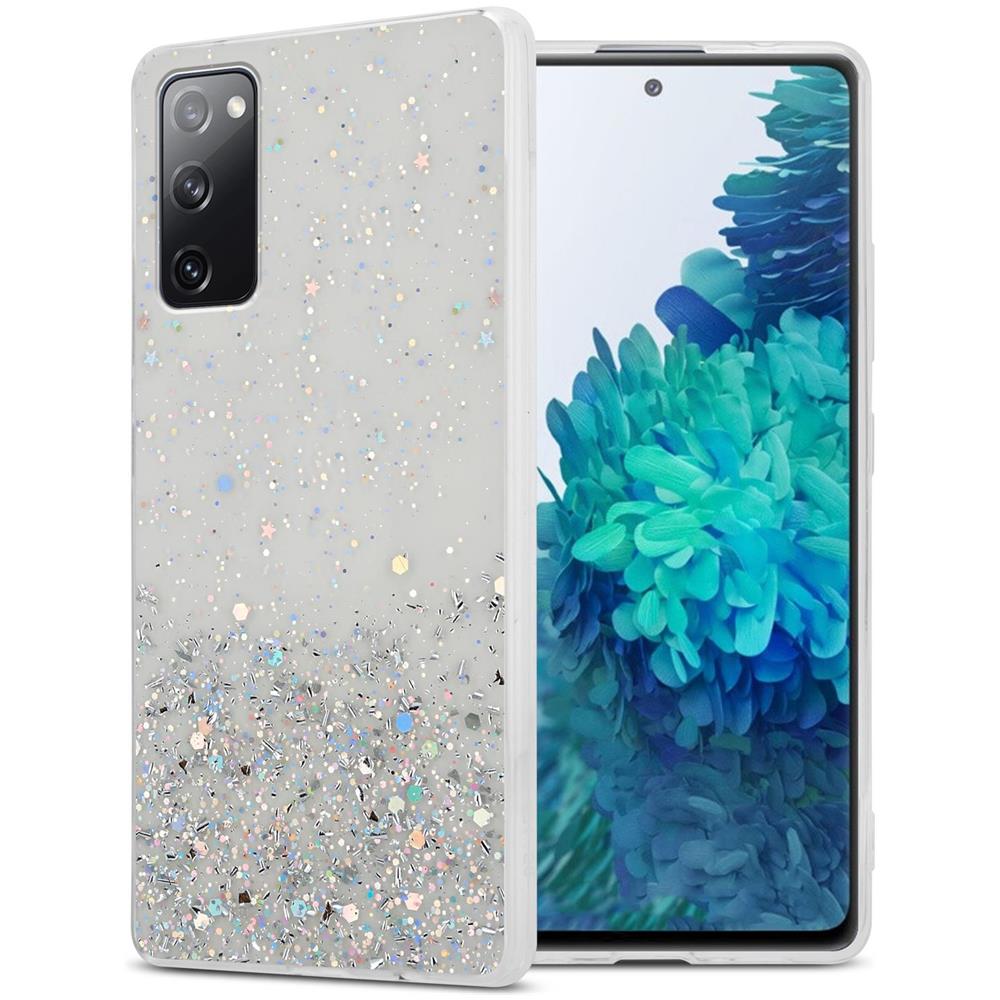 Custodia Compatibile Con Samsung Galaxy S20 Fe In Trasparente Con Glitter - Coperchio Protettivo In Silicone Tpu Flessibile Con Glitter Scintillanti - Foto 1