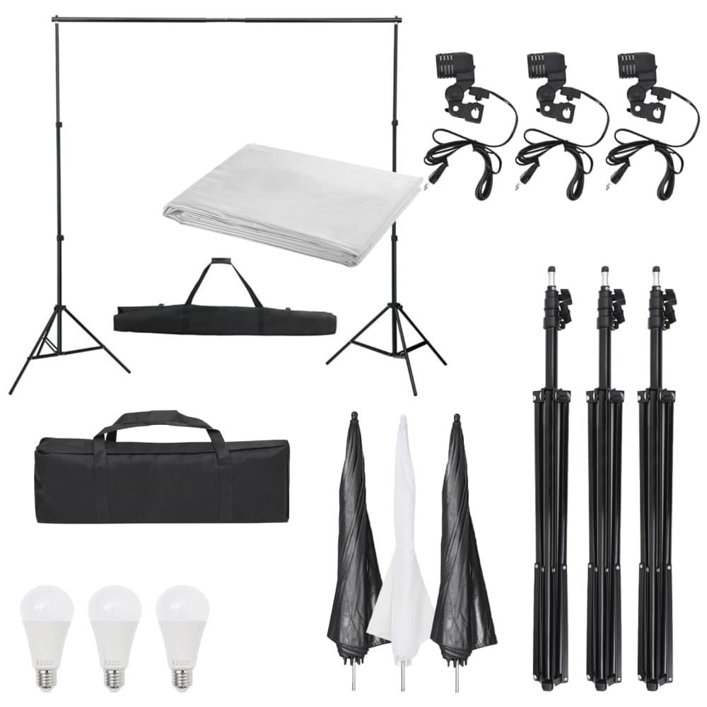 Kit Per Studio Fotografico Con Set Di Luci E Fondale - Foto 1
