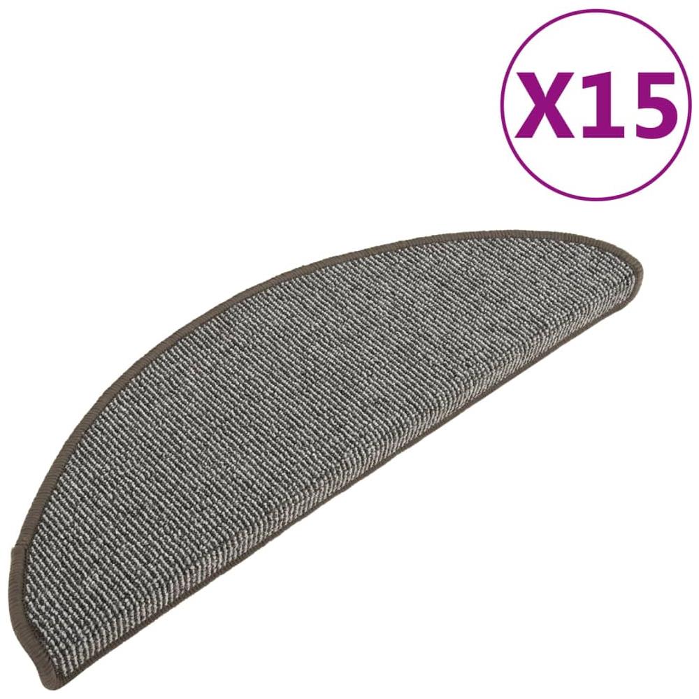 Tappetini Per Scale 15 Pz Grigi 65x21x4 Cm - Foto 2