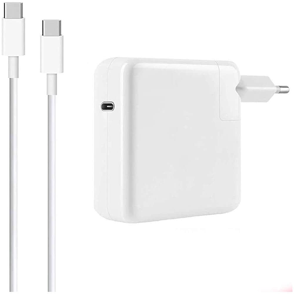 Caricabatterie Per Macbook Potenza 61w Con Cavo Usb-c 2 Metri Bianco Linq - Foto 1